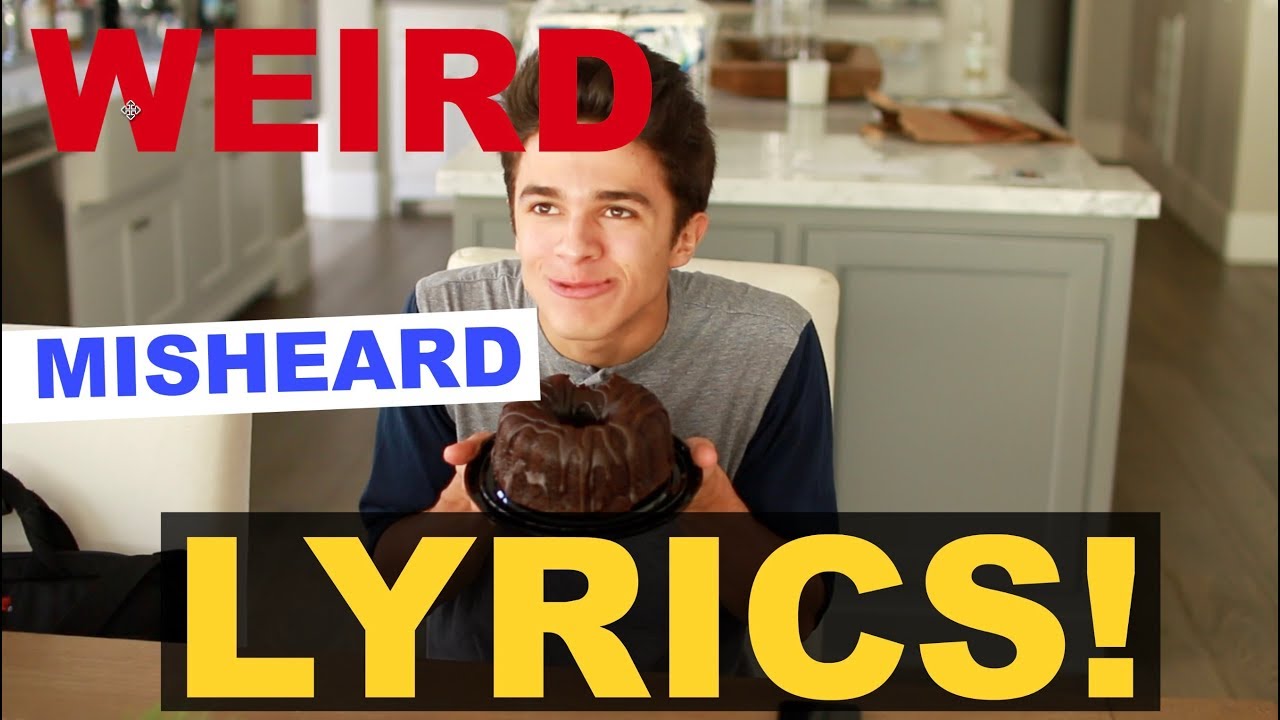 WEIRDEST MISHEARD LYRICS!! | Brent Rivera