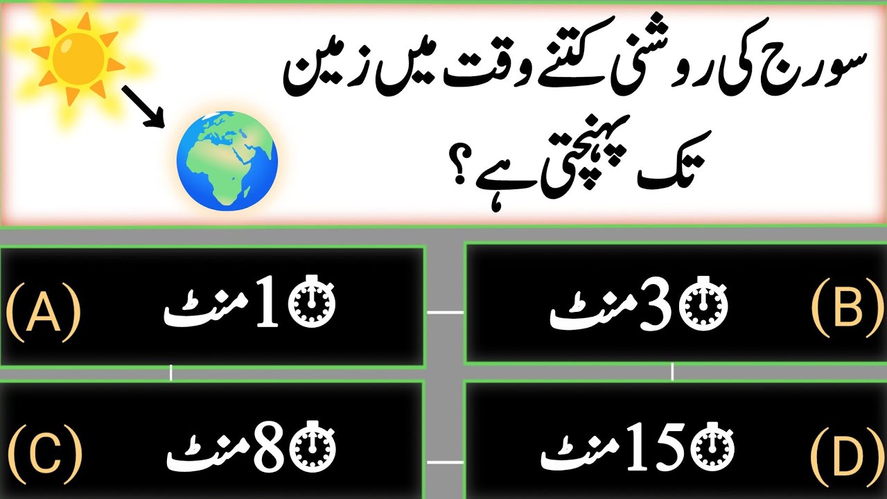 Science GK Riddles in Urdu | Science Quiz | Urdu Paheliyan 🔬