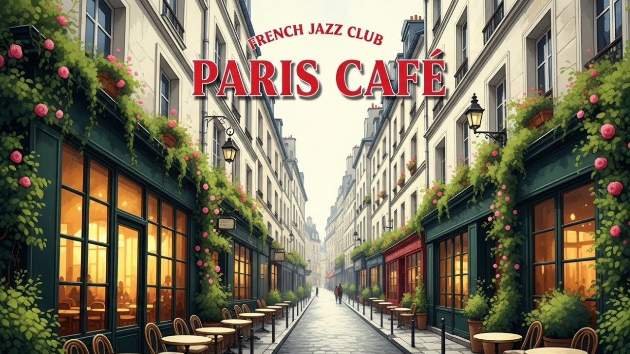 Quiet Evening in Paris 🌙 French Jazz Instrumental | Cozy Café Ambience