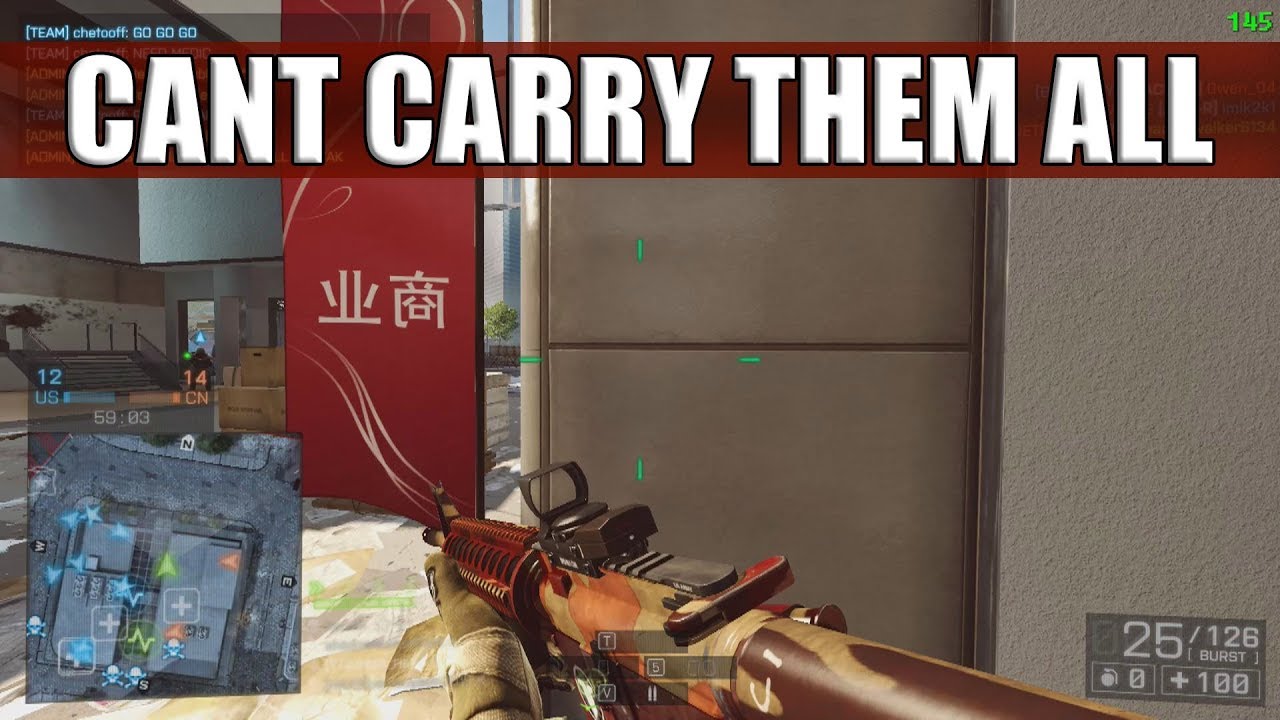 Can't Carry Them All | PC |M16A4 on Shanghai | 64 man
