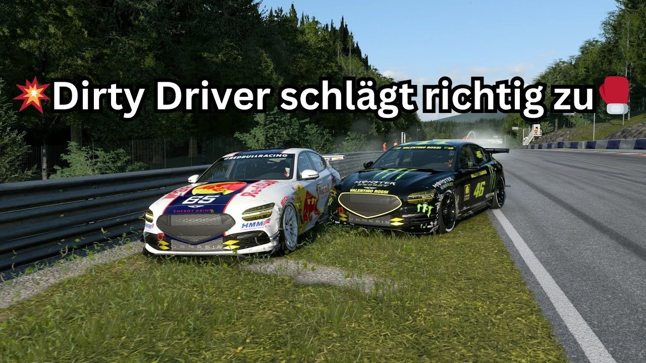 Dirty Driver versucht mich in der letzen Runde gegen Wandzu drücken