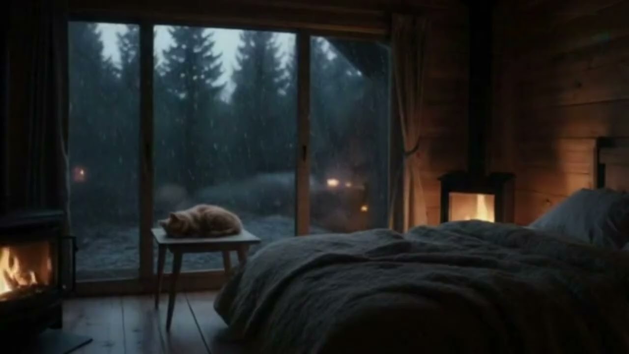 Fall Asleep Fast with Heavy Rain | Deep Sleep and Relaxation