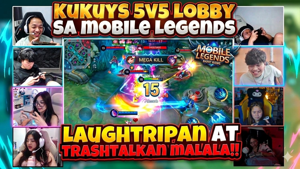 KUKUYS LOBBY SA MOBILE LEGENDS | TEAM KUKU, PALOS + 3 vs TEAM KOKZ, JABO +3 | TRASHTALK ON!