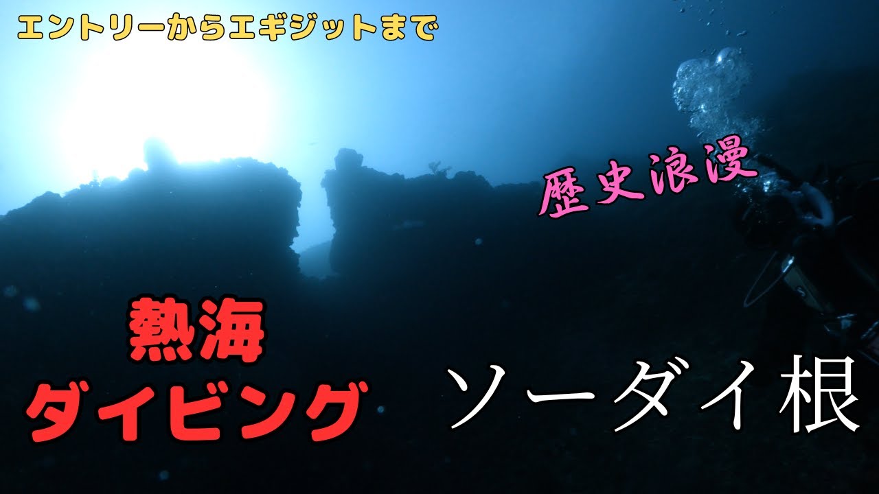 ＜海底遺跡＞熱海のソーダイ根でダイビングしてきた＜イカリ石＞