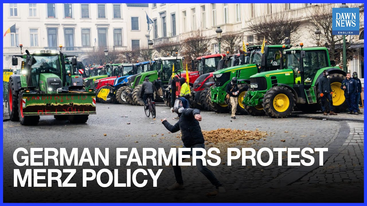 German Farmers Protest Chancellor Merz&rsquo;s Food Policy and Mercosur Trade Deal | Dawn News English