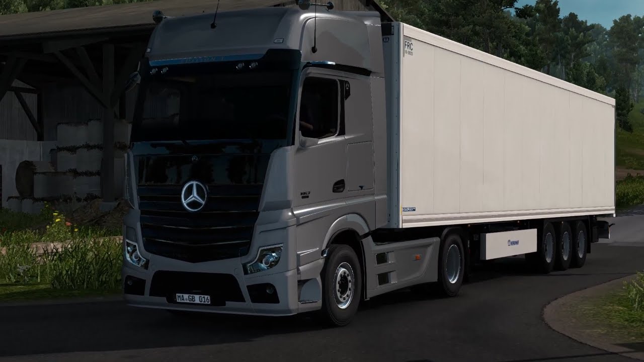 MP5 Mercedes Benz Actros 2019 ets2 1.37 mods | Euro Truck Simulator 2