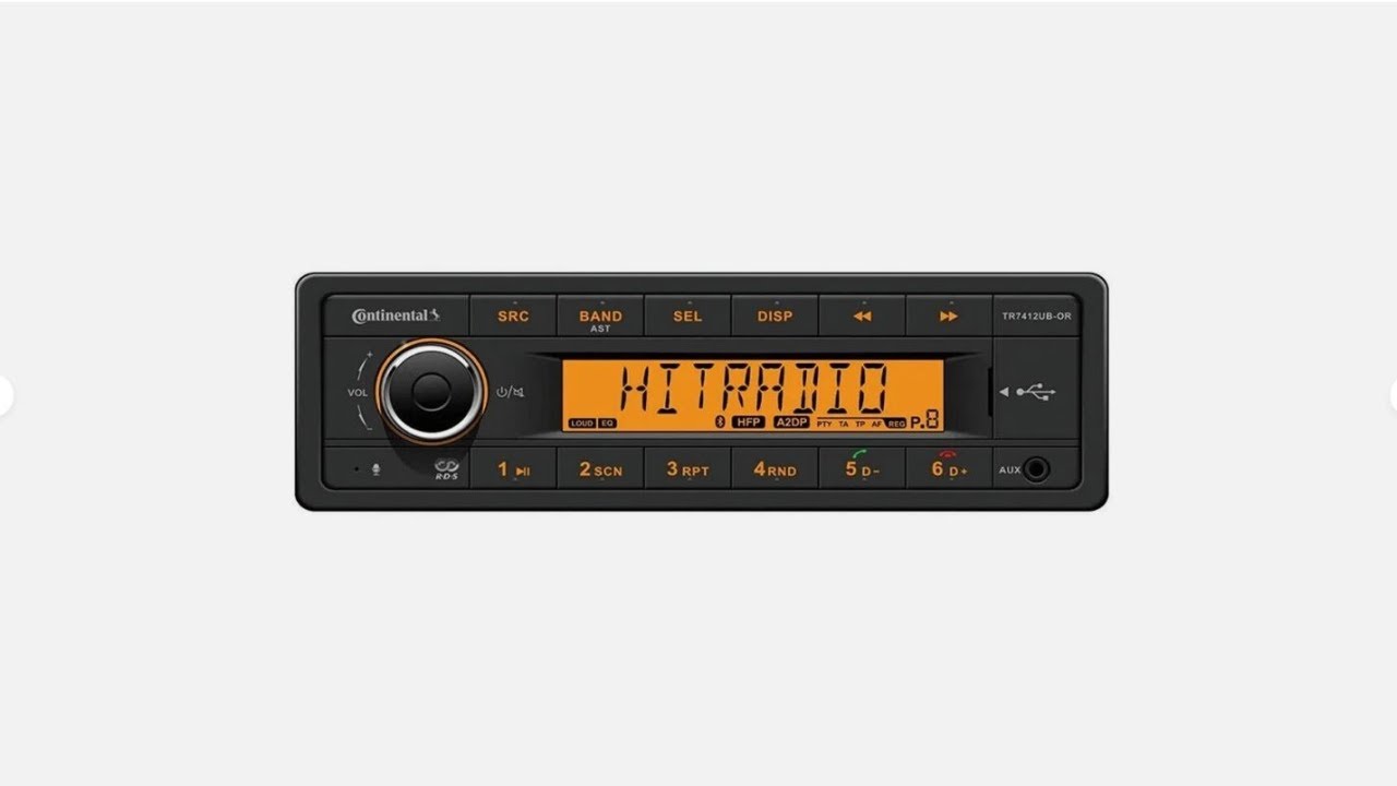 Continental TR7412UB-OR Bluetooth Radio Receiver - Unboxing/Review