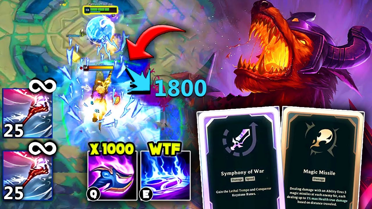 Never-Die AP NASUS Strategy but I have 2x Infinite Stack Runecarver ft. Rank 1 Arena | League Arena