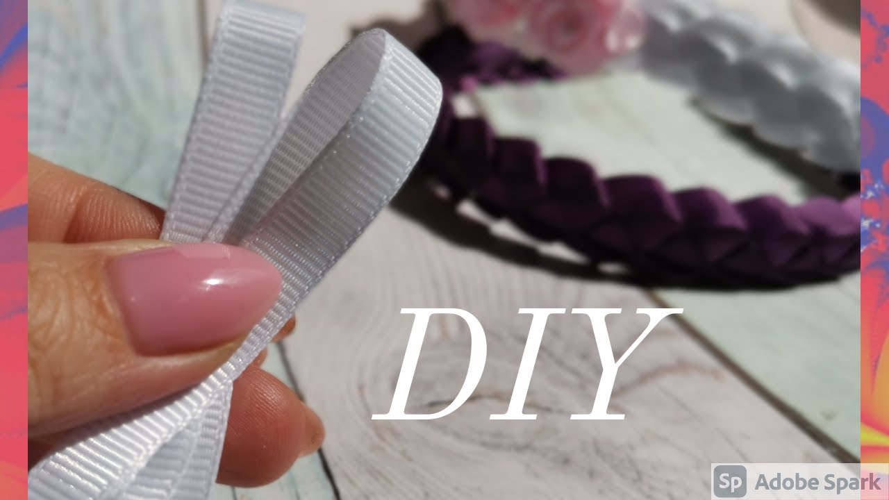 Это не сложно! Красивый ободок из репсовой ленты/новинки канзаши/мк/kanzashi/DIY/