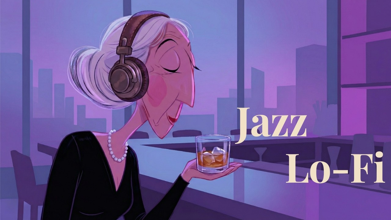 Jazz Lo-Fi Lounge ☕ Purple Midnight Glow · 1940s Female Vocal Jazz for Late Night Study & Relax
