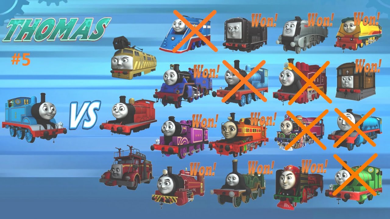 Superstar Racer Thomas Challenge #5 Two Players - James/Diesel10/Flynn