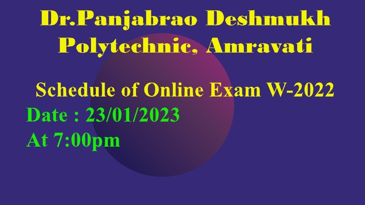 MSBTEs Online Exam Winter-2022