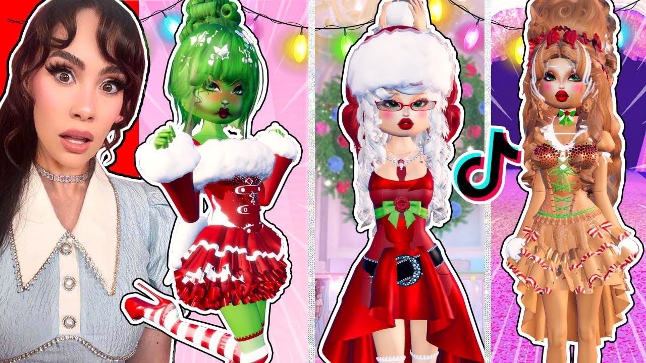Testing TOP POPULAR Christmas Outfit Hacks In Dress To Impress