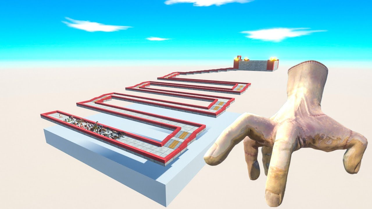 Escape From Hand Wednesday - Last Survivor - Animal Revolt Battle Simulator