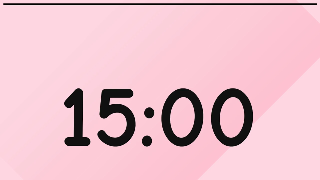 15 Minute Classroom Timer (Valentine’s Day) | Projector Friendly Countdown