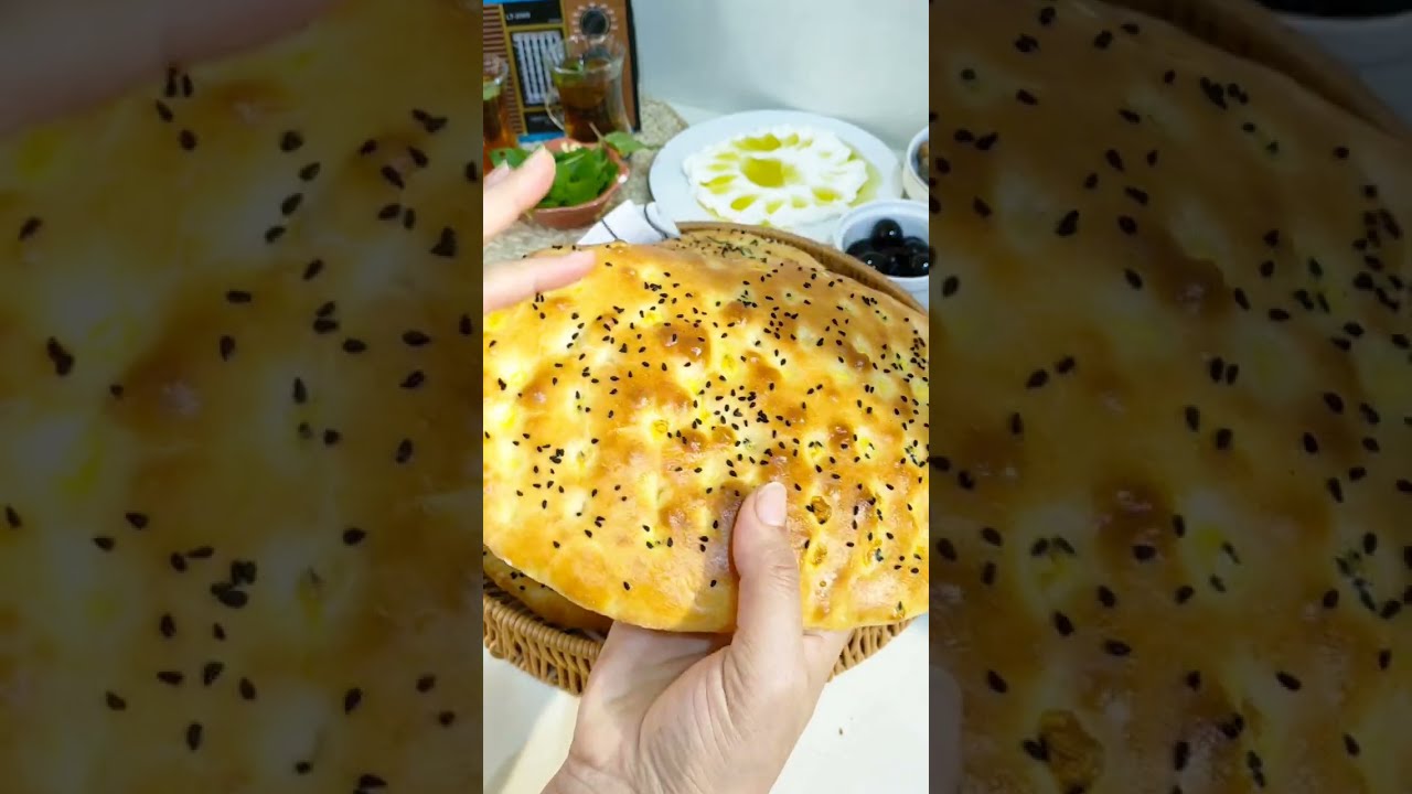 العيش الايراني طعم ولذيذ مفيش اسهل من كده
