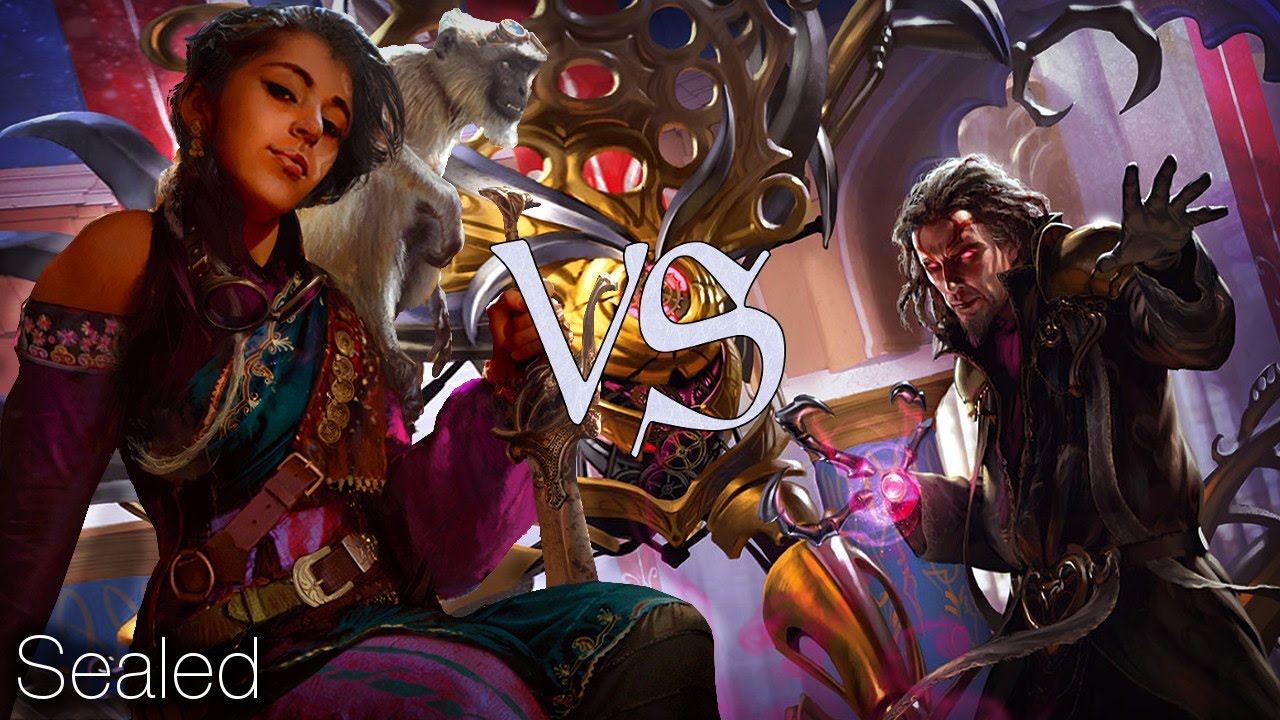 MTG Sealed Gameplay - R/W Vehicles Vs U/B Aetherborn Touch