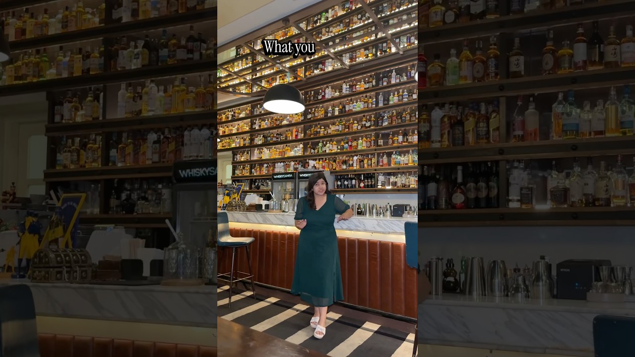 Wall of Alcohol with 4000 Bottles stacked on the wall | Whisky Samba | New Menu | Hyderabad Vlogger