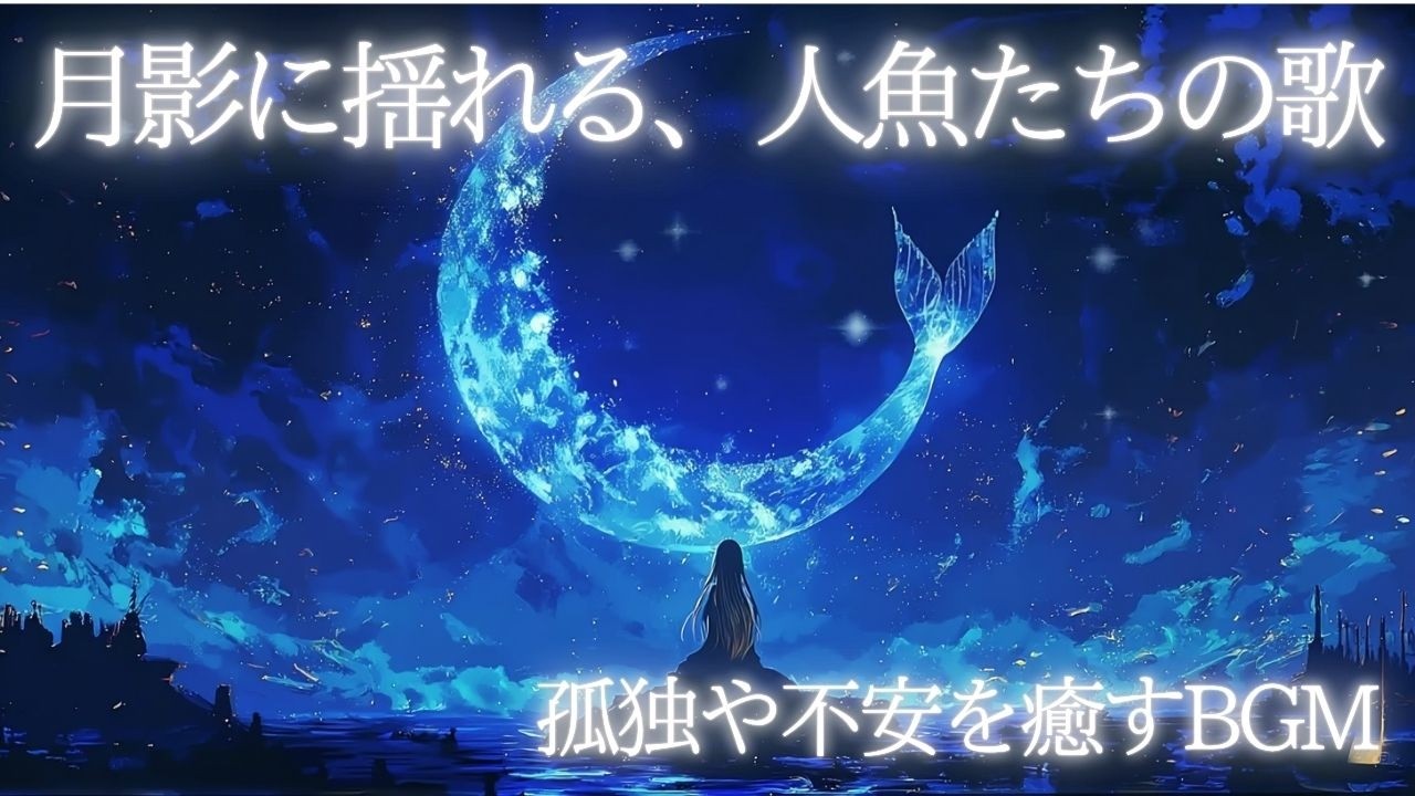 【幻想ケルト音楽】　月影に揺れる、人魚たちの歌　― 孤独や不安から癒される時間―　⭐夜に寄り添う音楽　【歌あり・癒しの音楽】