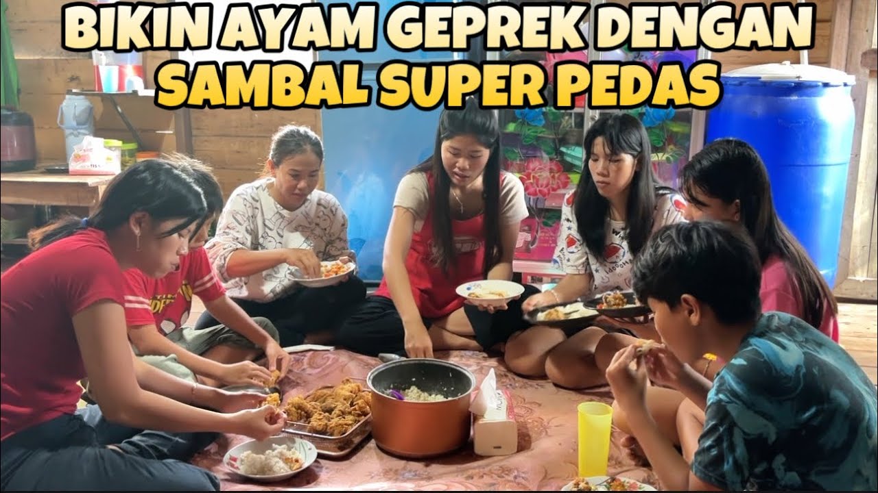 IKUT AKU BELANJA DAN BIKIN AYAM GEPREK DENGAN SAMBAL YANG PEDAS BANGET