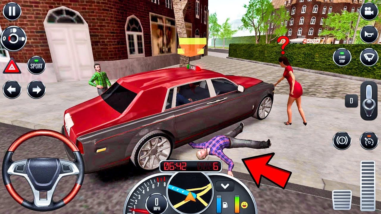 Такси Сим 2016 # 27 - Сумасшедший водитель! AxTaxi Game Android IOS геймплей