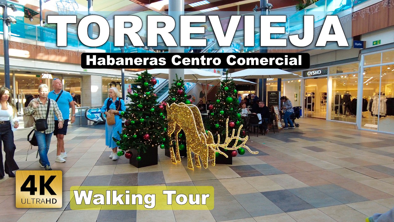 Torrevieja - Habaneras Centro Comercial | Costa Blanca - Walking tour 2024 [4k 60fps]