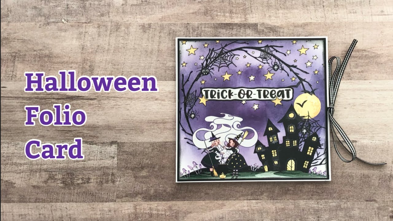 Halloween 6x6 Trifold folio/card & Tutorial | CCC DT project | CCC Bewitching Hour Collecton