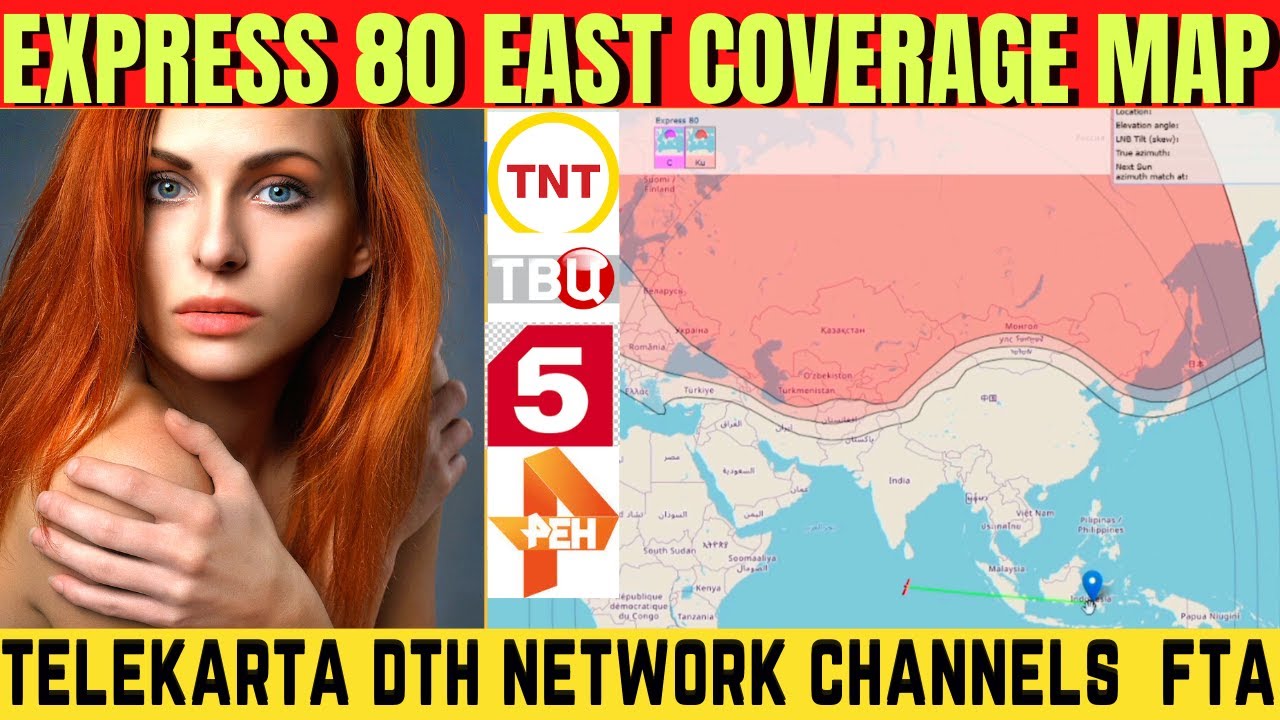 Express 80 Degrees East Coverage Map Information | Telekarta Dth Now Express 80 Degrees East Working