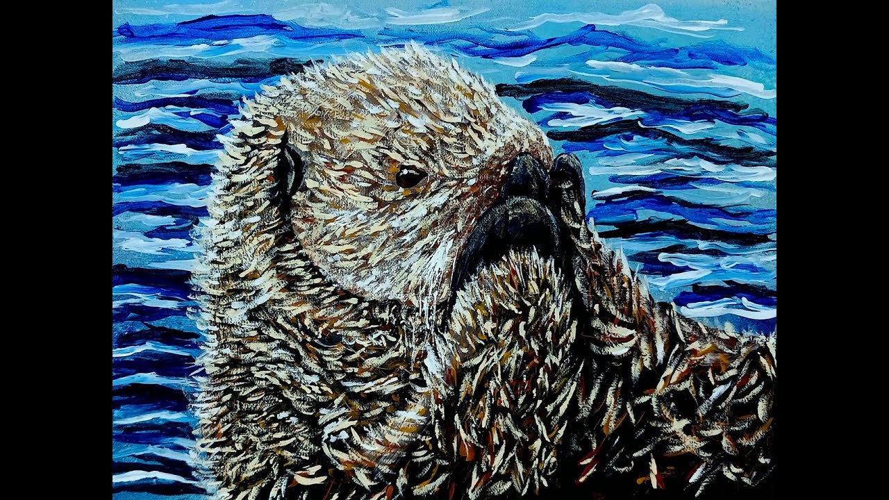 Come and Check out My Cute Sea Otter Painting!