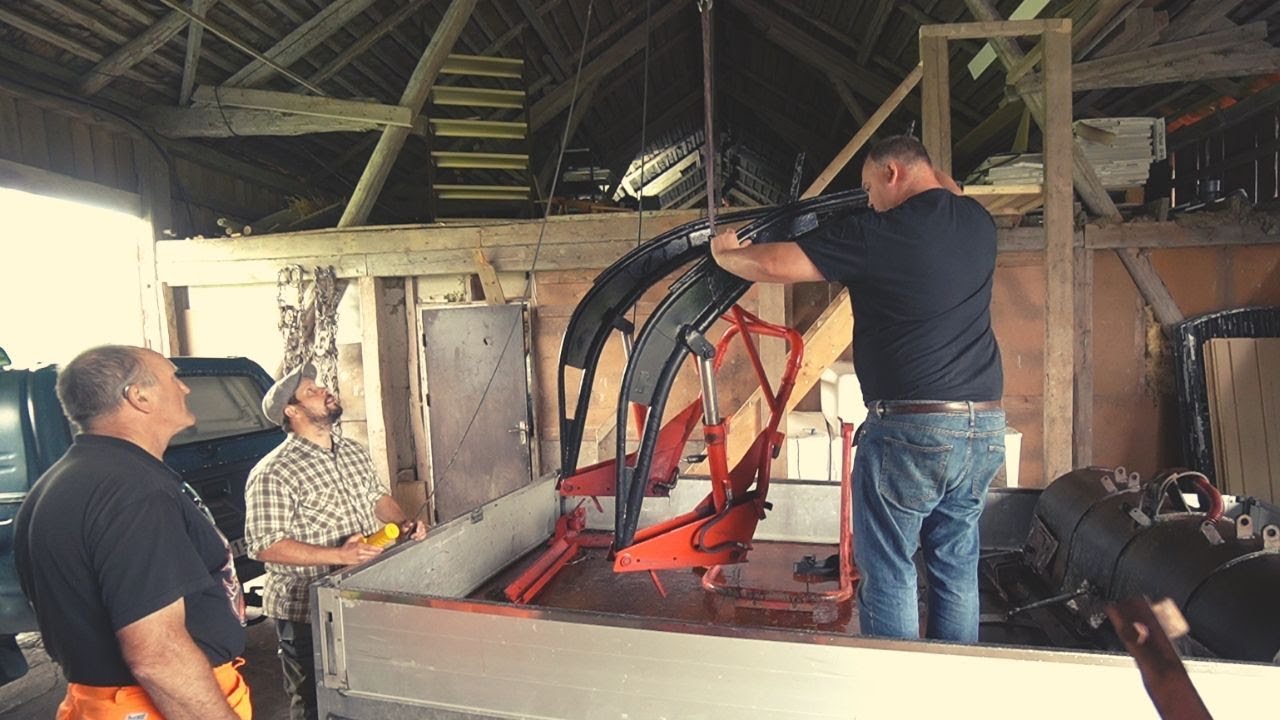 Nallpeter och hans far kommer med en lastare till165:an!