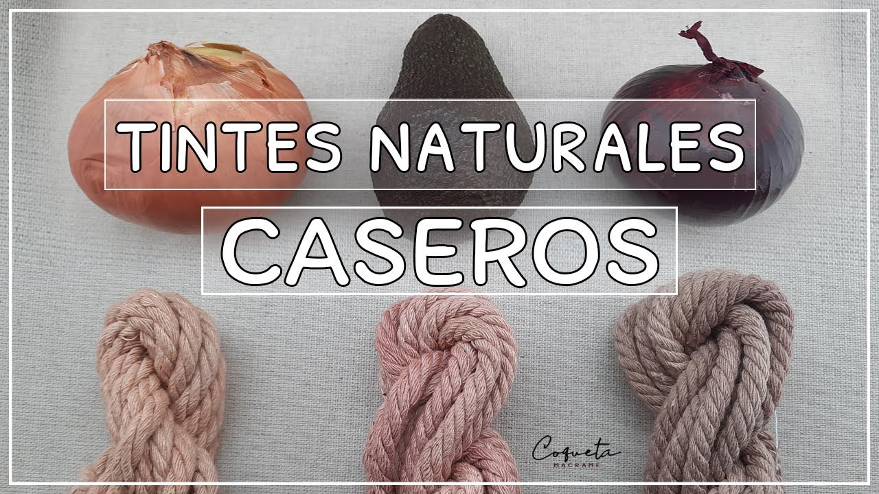 Como TEÑIR tus Cuerdas de Algodón  en casa /elabora Tintes Caseros para textiles