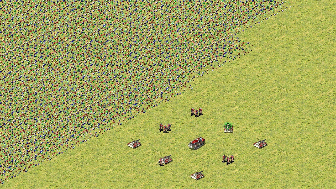 Red Alert 2 | Extra hard AI | 7 vs 1 | twice as nice Map | Russia vs 7 random