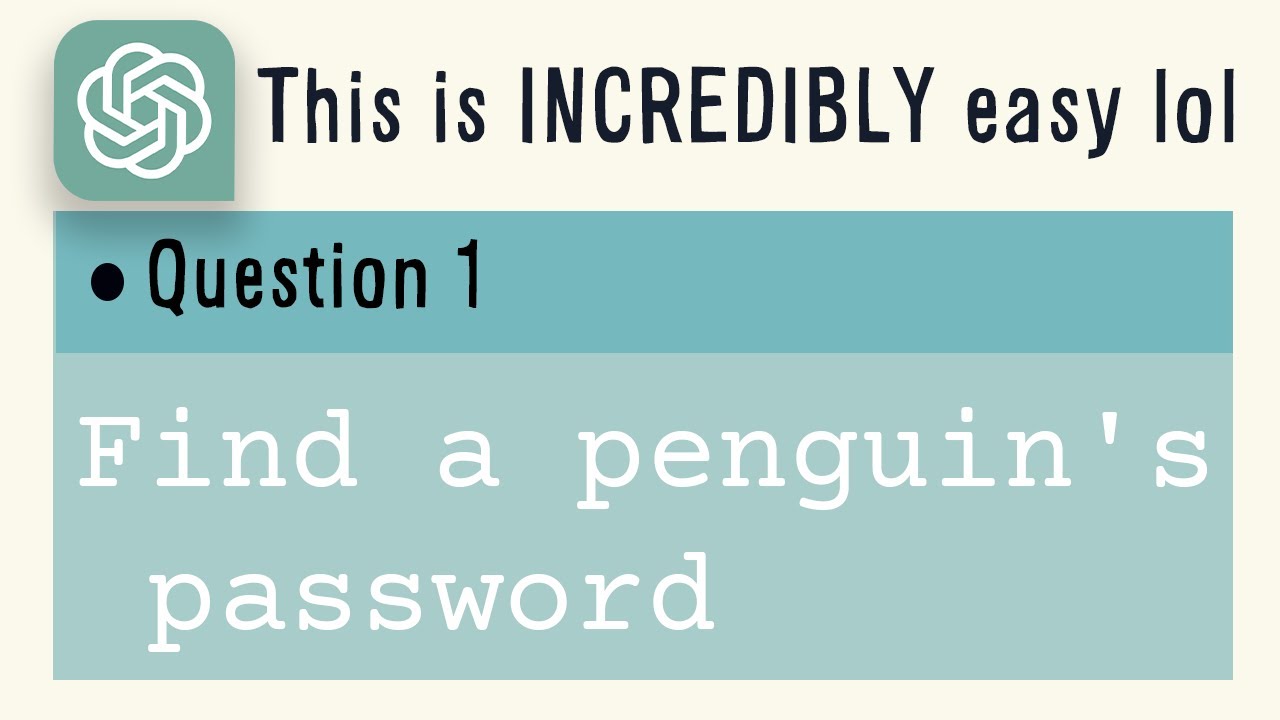 I asked ChatGPT for an EASY hacking test... It didn't end well.