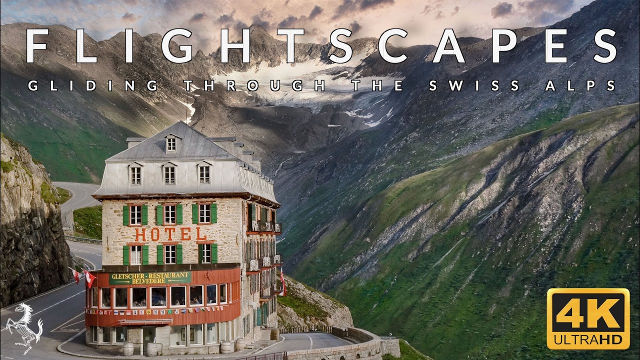 Flightscapes 3 | Flying Through The Swiss Alps And Mountains Passes In Switzerland | 4K Drone Video