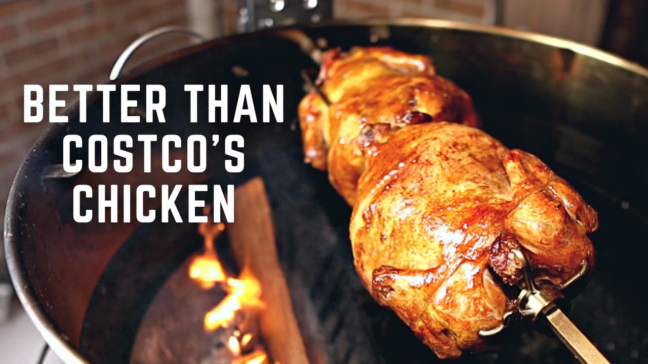 Glazed Smoked Rotisserie Chicken On The Grill!
