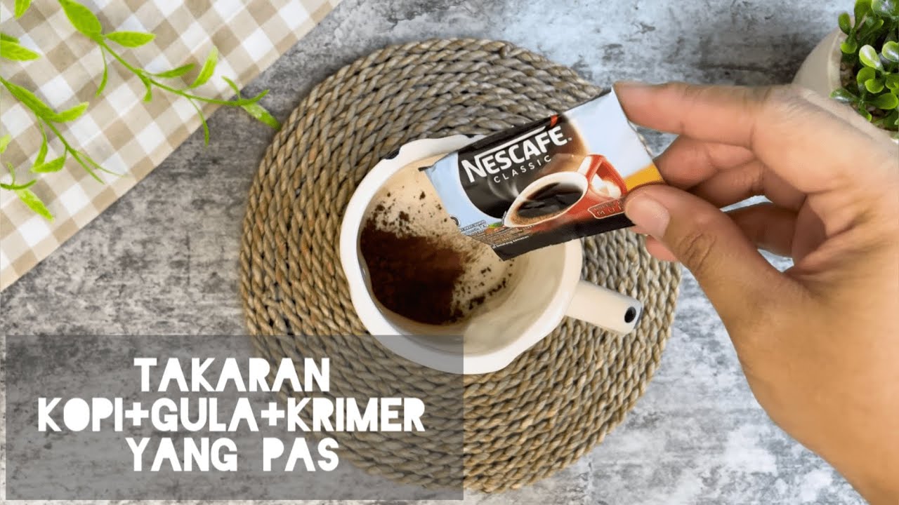 Cara Membuat N Takaran kopi kreamer : Nescafe Classic dan Krim Cafe #minumankekinian #kopi #favorite