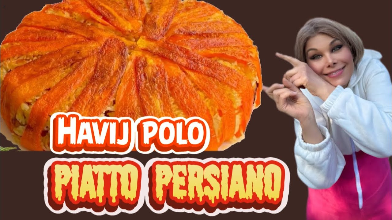 Piatto persiano di riso alle carote con pollo, zafferano e pistacchi