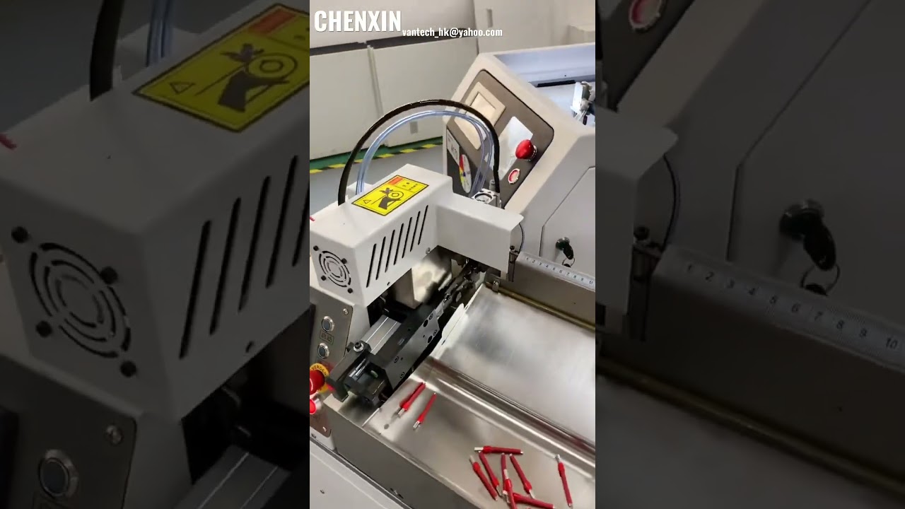 Fully automatic pre insulation terminal crimper non-insulated cable lugs terminal crimping machine