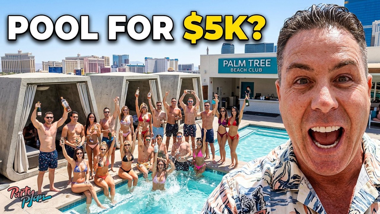💦 Тур с полным обслуживанием бутылками напитков в Palm Tree Beach Club Vegas [2026]
