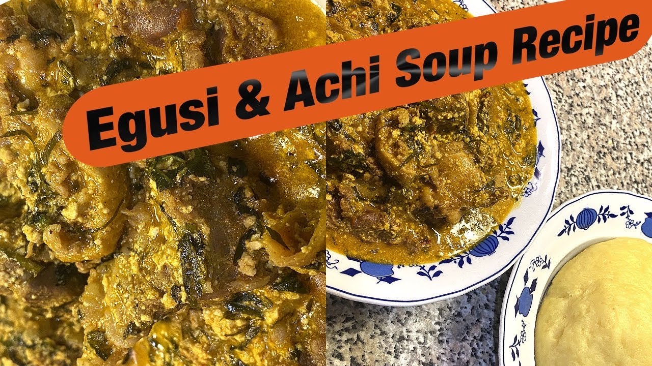 How to cook Egusi & Achi Combo Soup using Ukazi and Bitterleaves #Nigeriancombosoup#Mumessyskitchen
