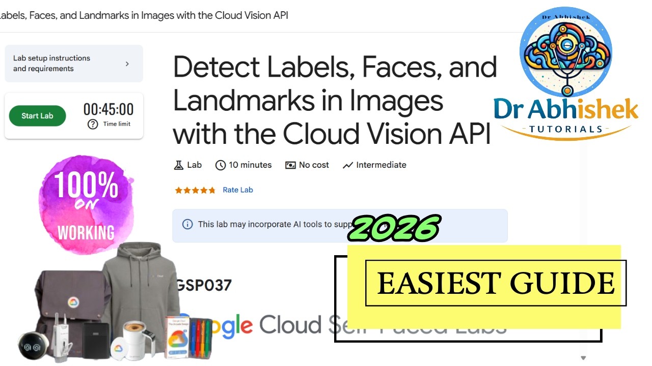 Обнаружение меток, лиц и ориентиров на изображениях с помощью Cloud Vision API | #GSP037 2026 #qw...