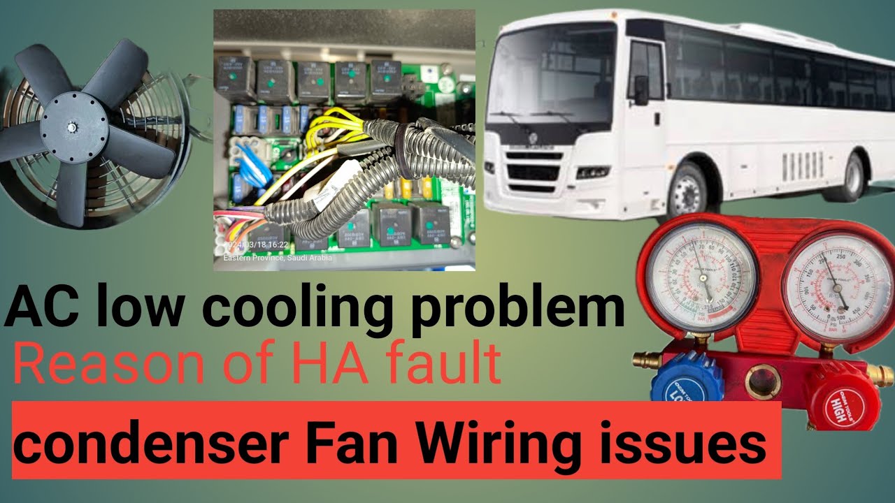 Ashok Bus AC not working at Day time | Condenser Fan Wirings , fuse & Relay board Information | boss