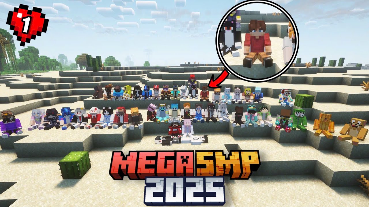 Tôi Lạc Quan Giữa Đám Đông.. | Minecraft MEGA SMP 2025 Tập 1