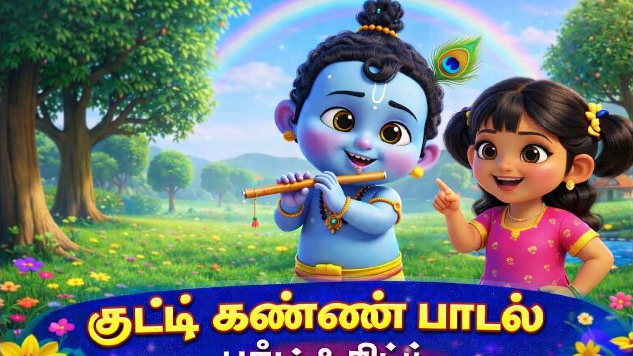 Little Krishna Naughty Song | Tamil Rhymes for Kids | Baby Krishna Song @Pattu-Chittu-yt 