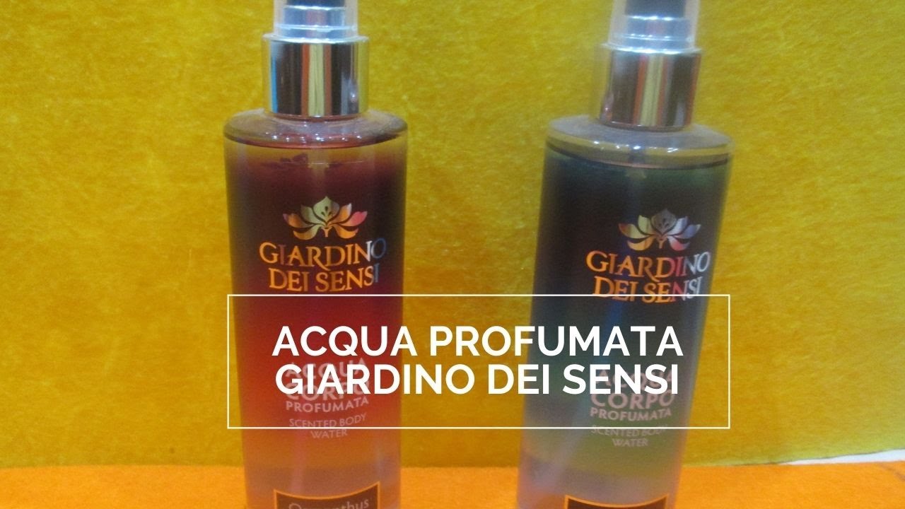 #ACQUA PROFUMATA GIARDINO DEI SENSI #Osmanthus e Narciso e Acqua di cocco