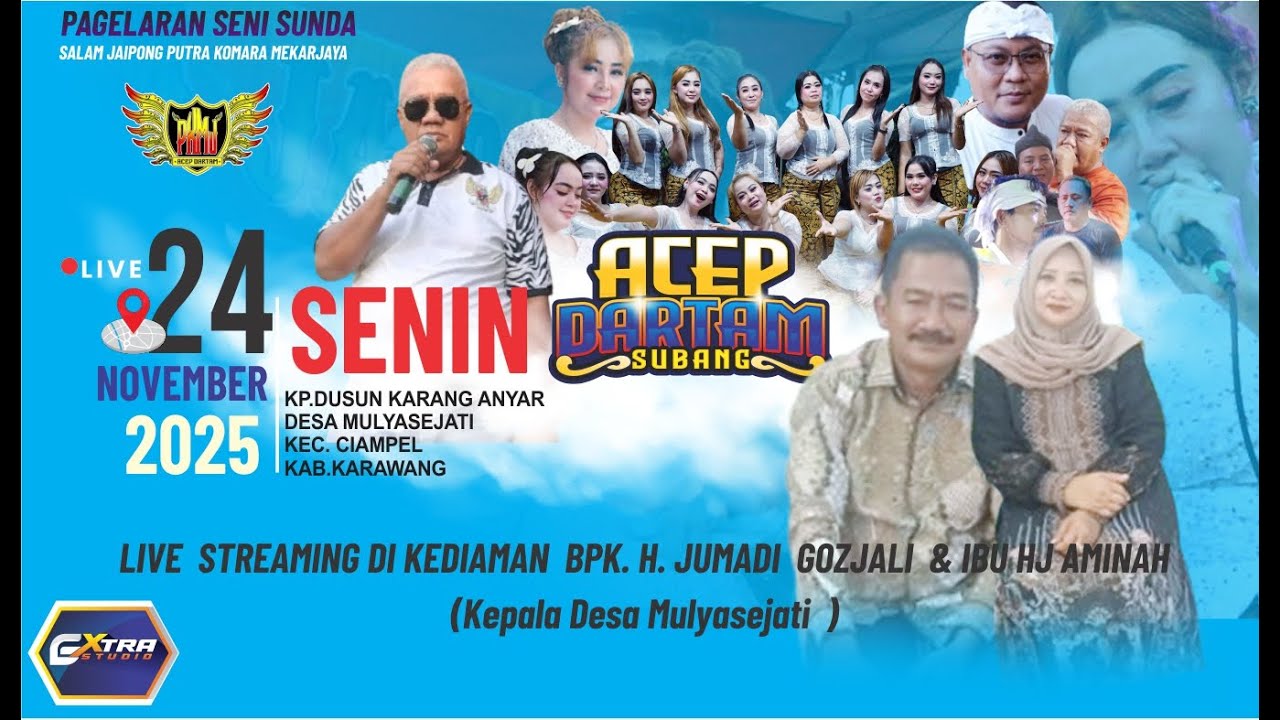 🛑LIVE ACEP DARTAM ll BPK. H. JUMADI GOZJALI & IBU HJ AMINAH (Kepala Desa Mulyasejati  ) 24 NOP 2025