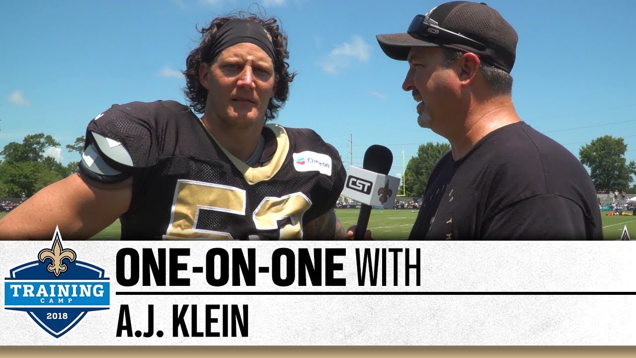 One-on-One with A.J. Klein | 2018 Saints Training Camp