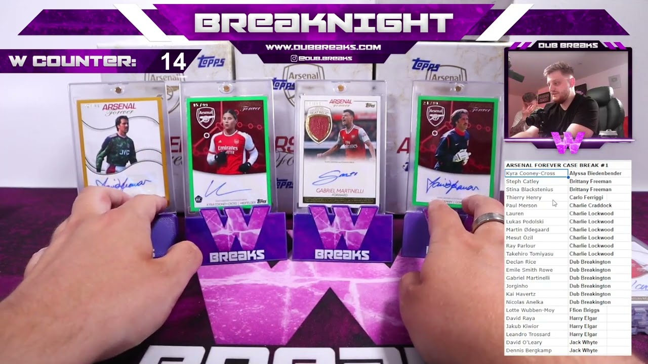 Topps Arsenal Forever 2023-2024 Case Break #1 - Dub Breaks - 18/06/24
