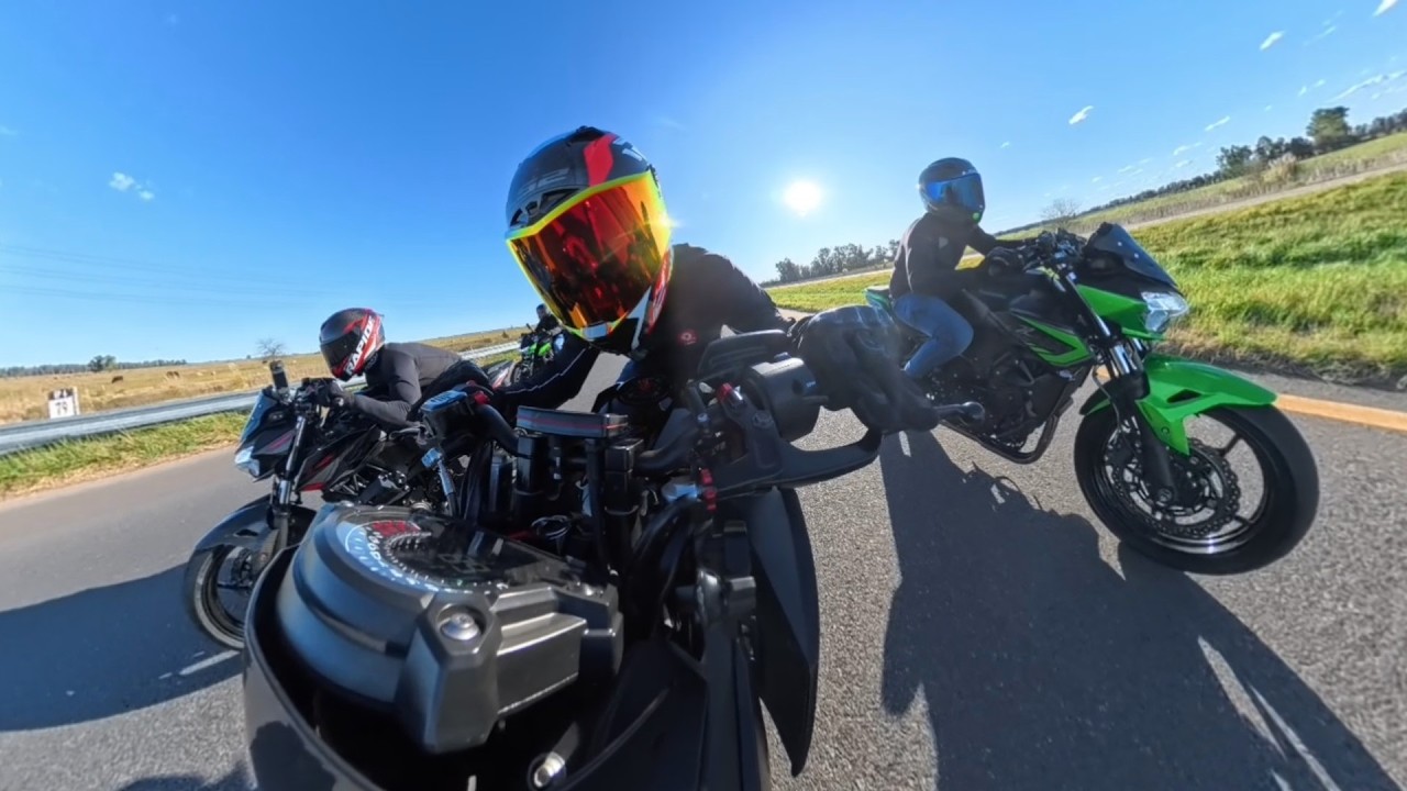 🔥​ Salida MUY PICANTE -  🚀​Kawasaki z400 vs z400 vs Ninja 400 vs Ninja 500