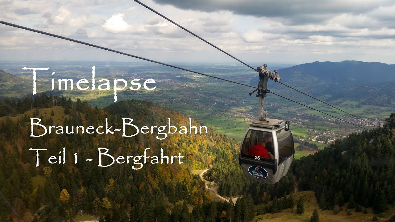 Timelapse - Brauneck Bergbahn - Teil 1 Bergfahrt